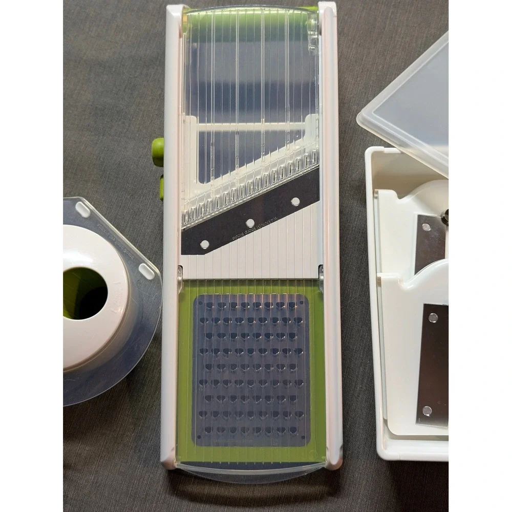 Progressive Mandoline Slicer Set with 3 Interchangeable Blades and Guard - Picture 2 of 4